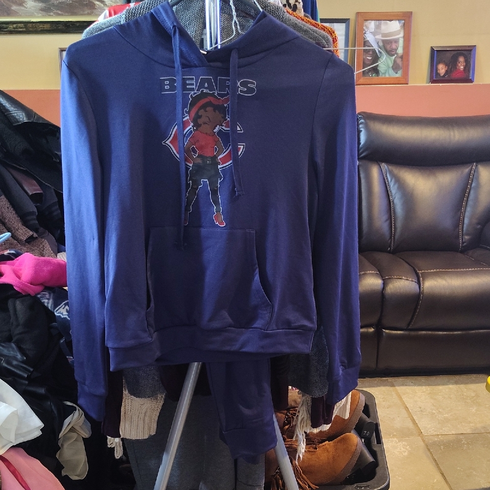 Blue Bears Graphic Hoodie